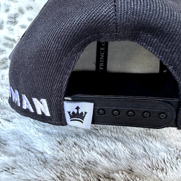 Littlest Prince Bossman Toddler Snapback Hat Black Flat Bill Cap Size Small - Picture 2 of 10